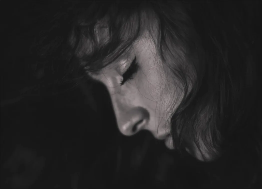 Detail Portrait Woman Crying Emotional Vulnerable Close Up Number 17