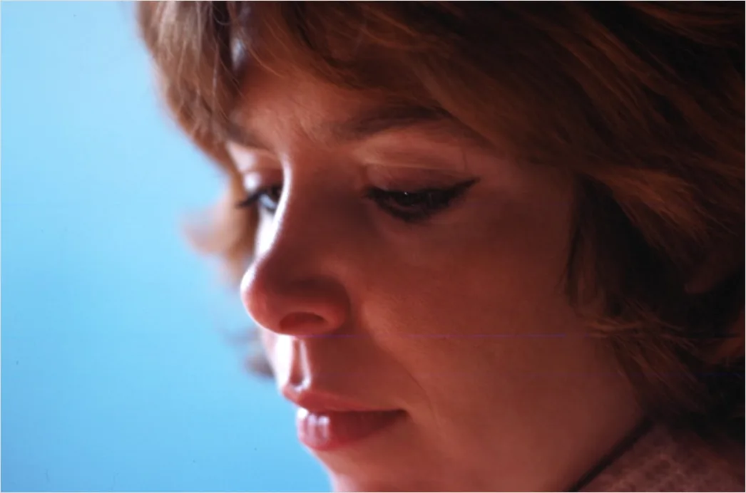 Detail Portrait Woman Worried Anxious Expression Close Up Number 18
