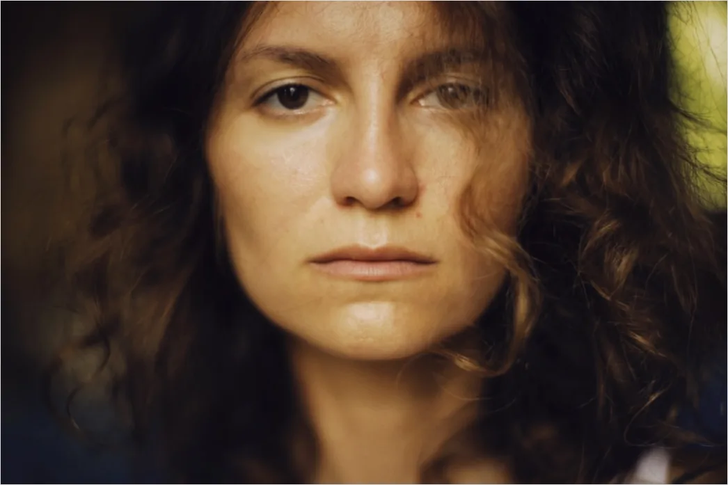 Detail Portrait Woman Worried Anxious Expression Close Up Number 10
