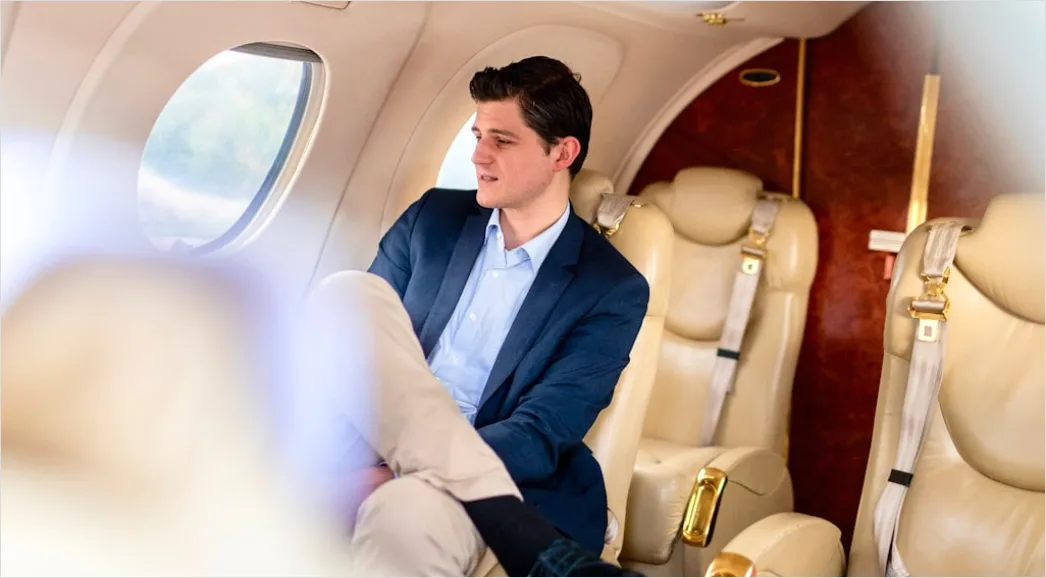 Detail Private Jet Interior Luxury Cabin Seating Number 12