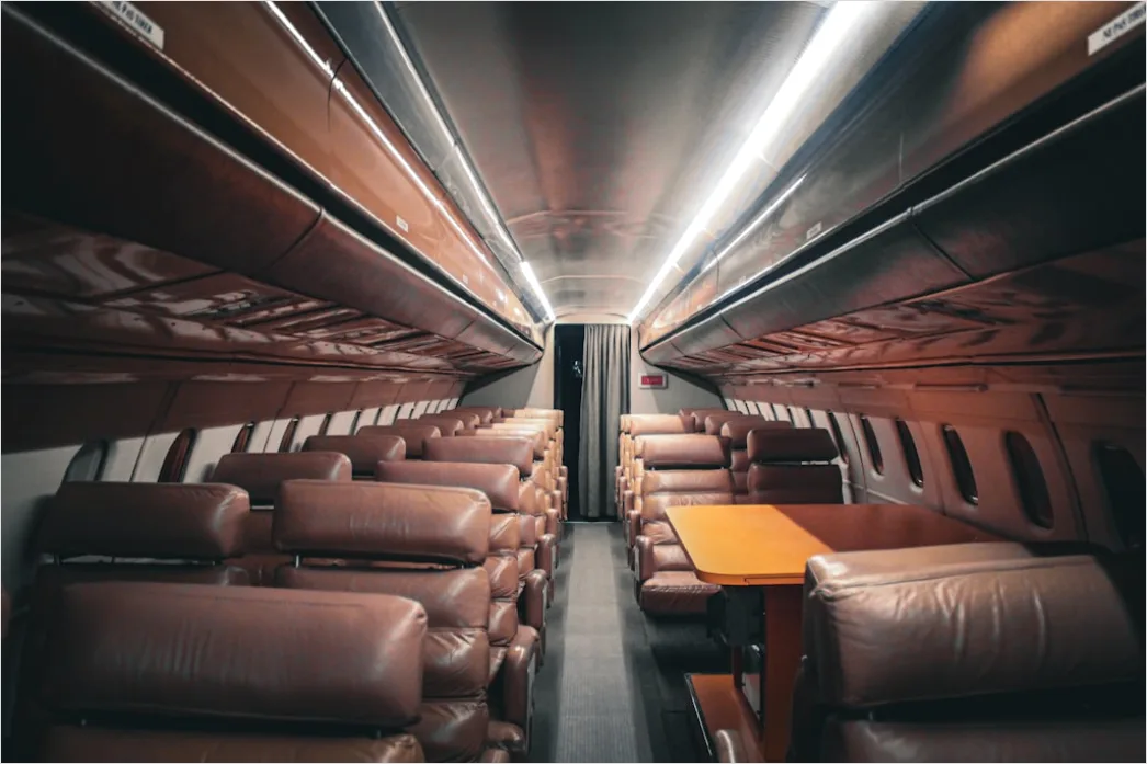 Detail Private Jet Interior Luxury Cabin Seating Number 10