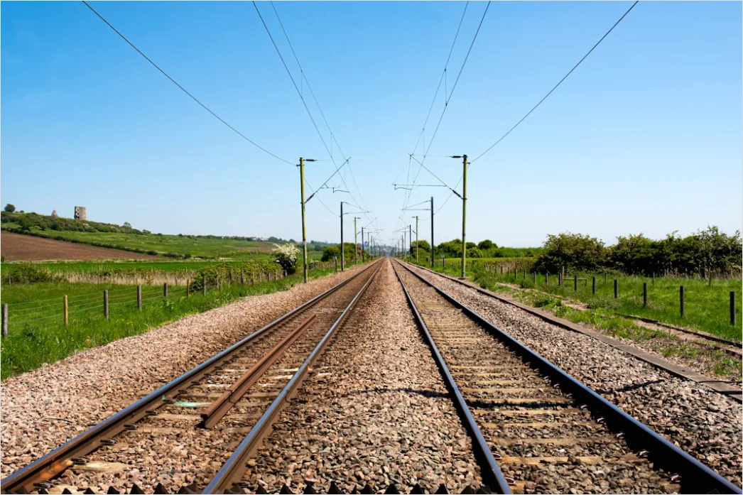 Detail Railway Track Perspective Leading Lines Photo Number 2