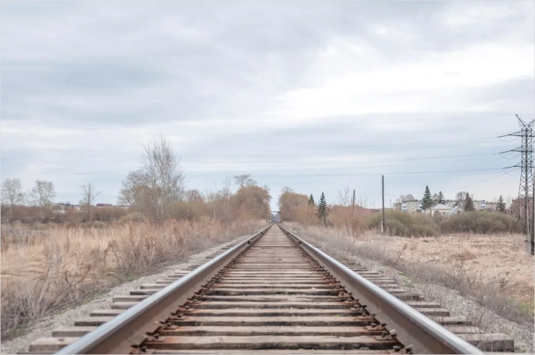 Detail Railway Track Perspective Leading Lines Photo Number 13