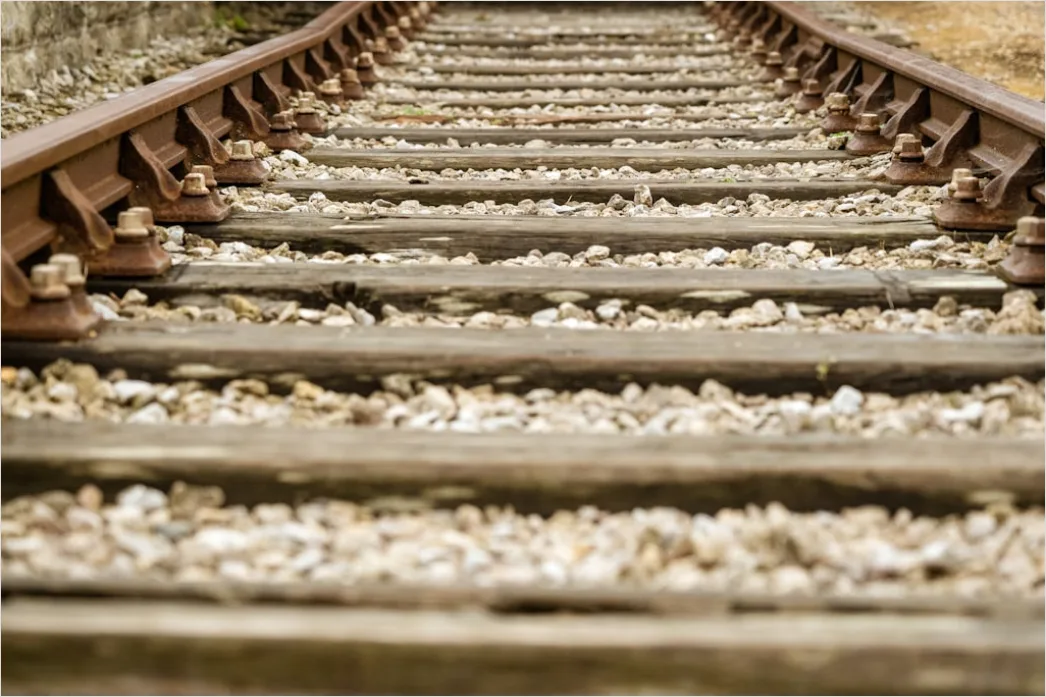 Detail Railway Track Perspective Leading Lines Photo Number 3