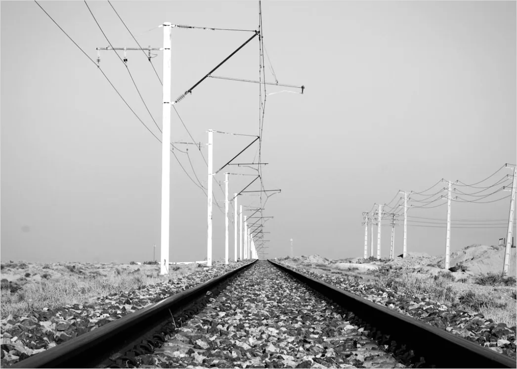 Detail Railway Track Perspective Leading Lines Photo Number 9