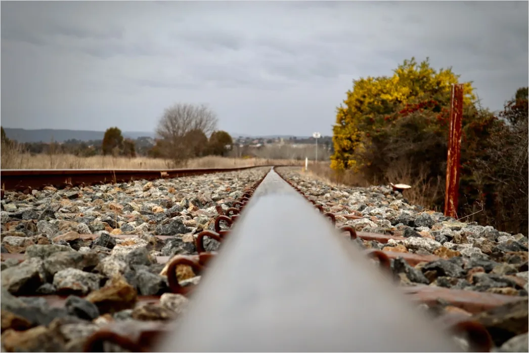 Detail Railway Track Perspective Leading Lines Photo Number 10