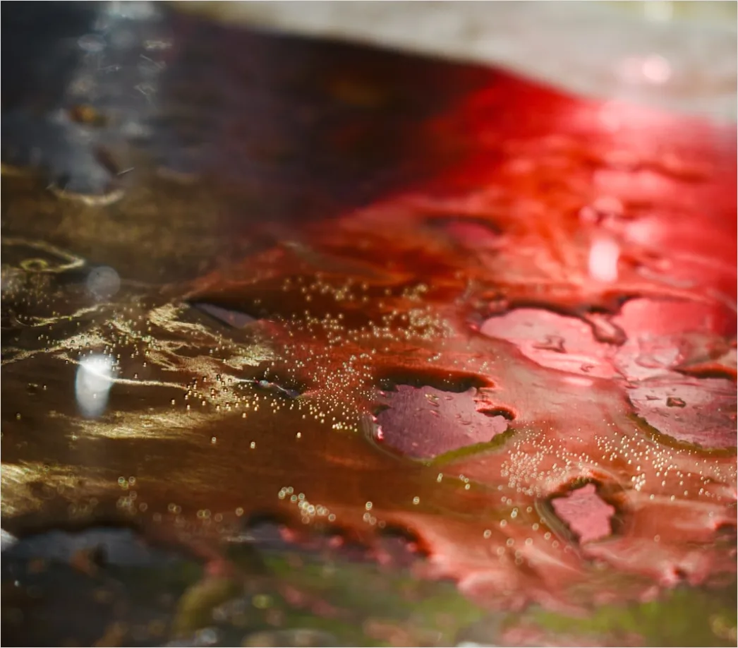Detail Resin Art Abstrakt Farben Geoden Optik Number 6