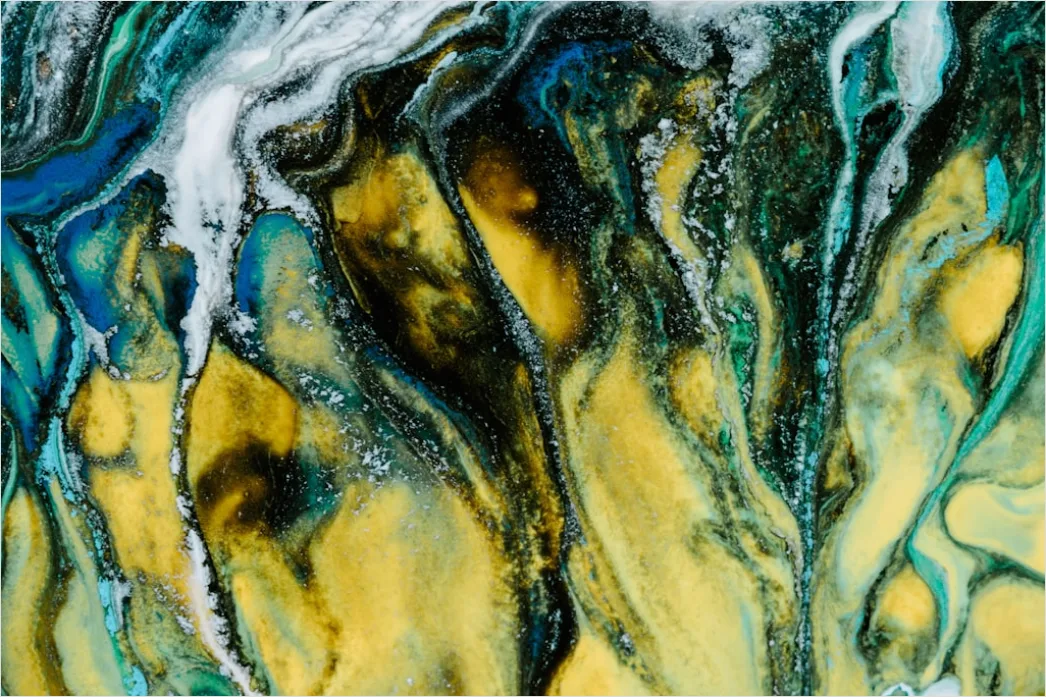 Detail Resin Art Abstrakt Farben Geoden Optik Number 9
