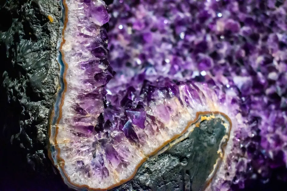Detail Resin Geode Abstrakt Kristall Optik Kunst Number 8