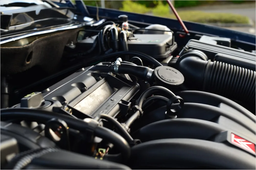 Restored Vintage Car Engine Bay Detail A578