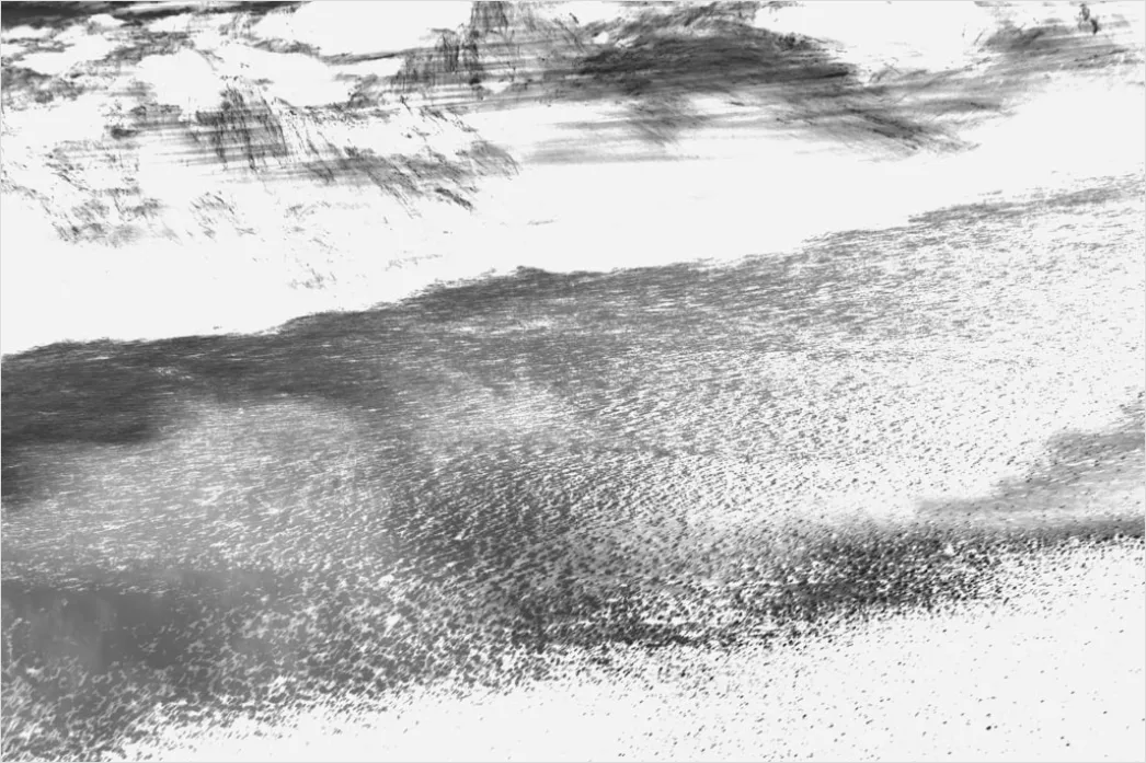 Detail Schwarz Weiß Abstrakt Pinselstriche Hintergrund Number 5