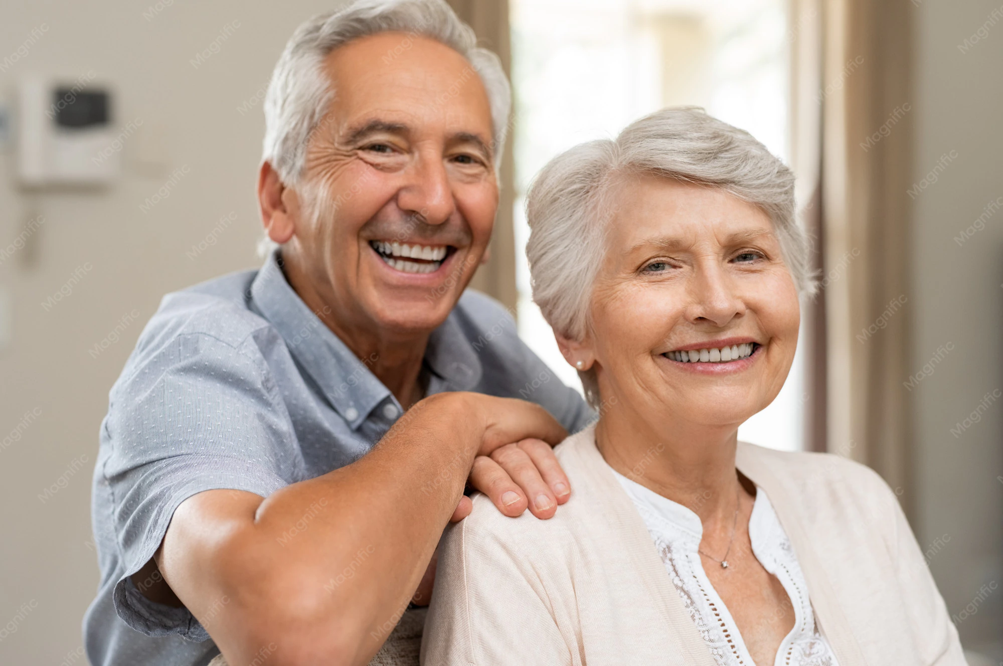 Detail Senior Couple Portrait Happy Smiling Outdoor Number 7