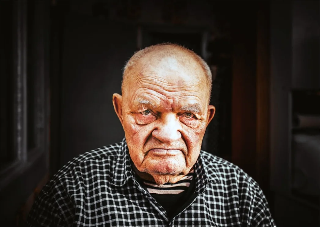 Detail Senior Man Portrait Dignified Wise Expression Close Up Number 13
