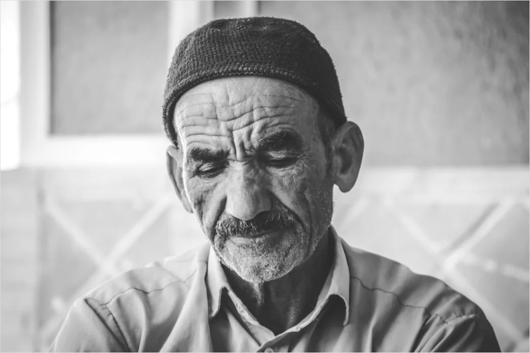 Detail Senior Man Portrait Dignified Wise Expression Close Up Number 3
