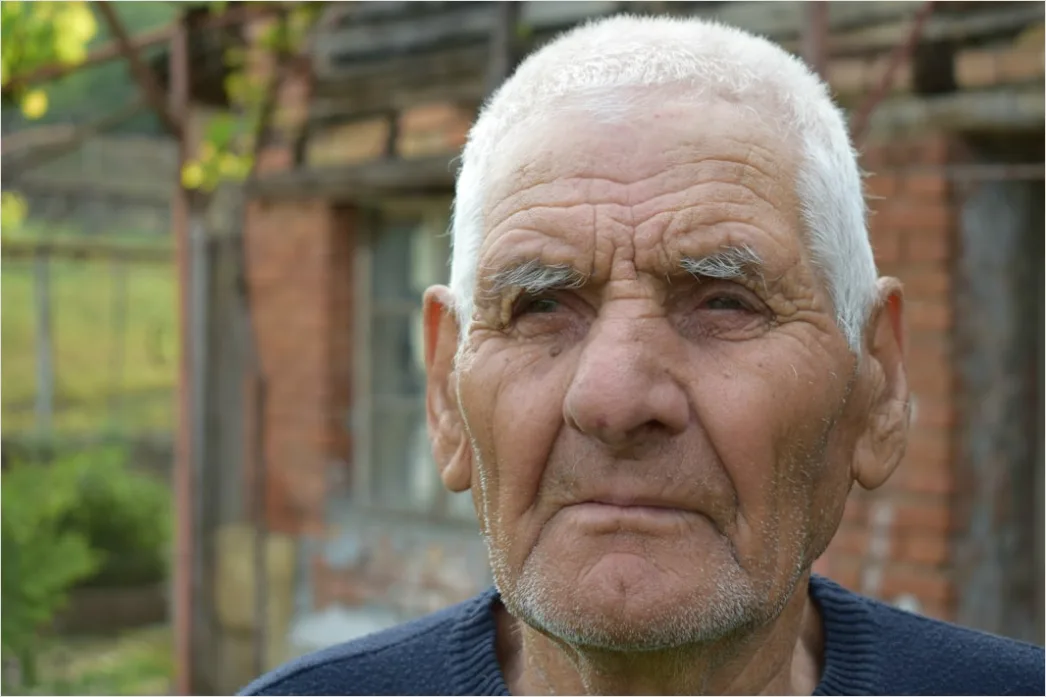 Detail Senior Man Portrait Dignified Wise Expression Close Up Number 5