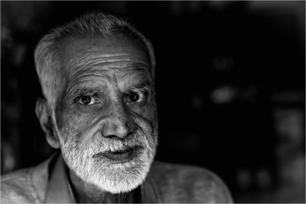 Detail Senior Man Portrait Dignified Wise Expression Close Up Number 7
