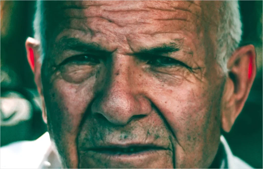 Detail Senior Man Portrait Dignified Wise Expression Close Up Number 9