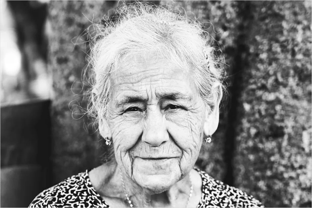 Detail Senior Woman Portrait Elegant Confident Close Up Number 16