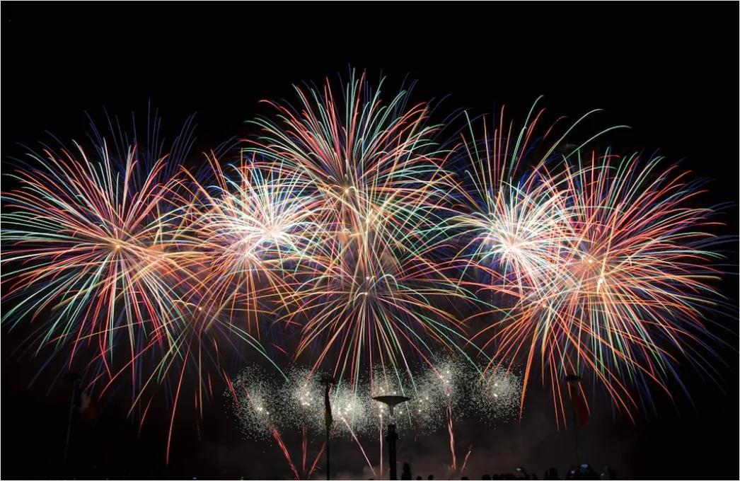 Detail Silvester Feuerwerk Nachthimmel Bunt Explosion Number 13