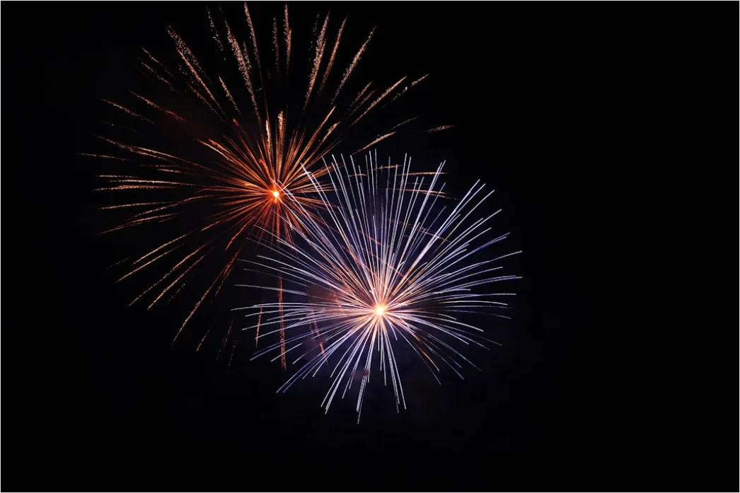 Detail Silvester Feuerwerk Nachthimmel Bunt Explosion Number 15