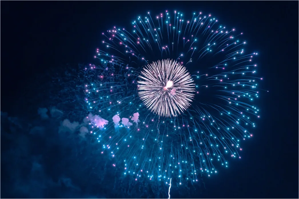 Detail Silvester Feuerwerk Nachthimmel Bunt Explosion Number 16