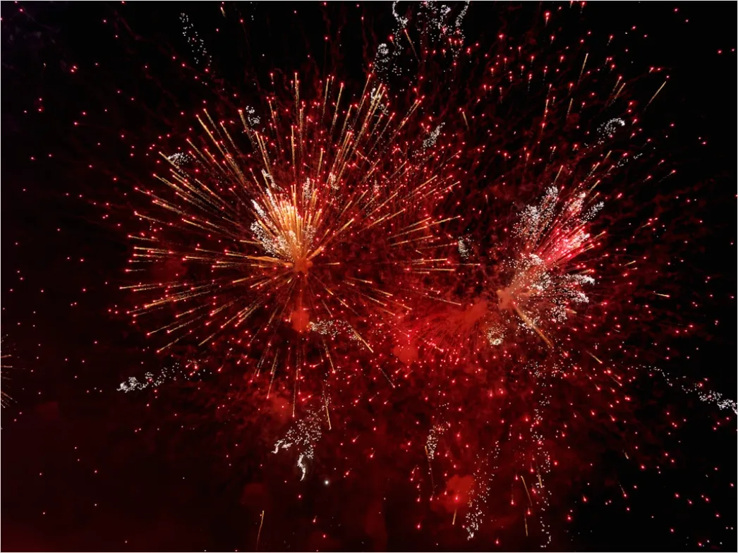 Detail Silvester Feuerwerk Nachthimmel Bunt Explosion Number 17