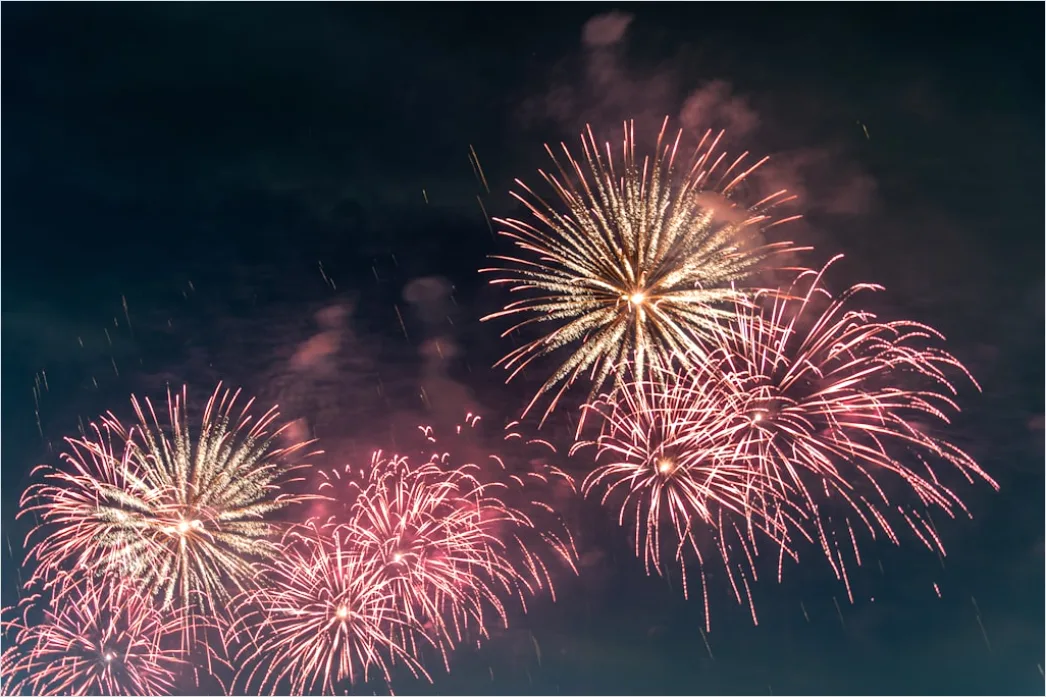 Detail Silvester Feuerwerk Nachthimmel Bunt Explosion Number 18