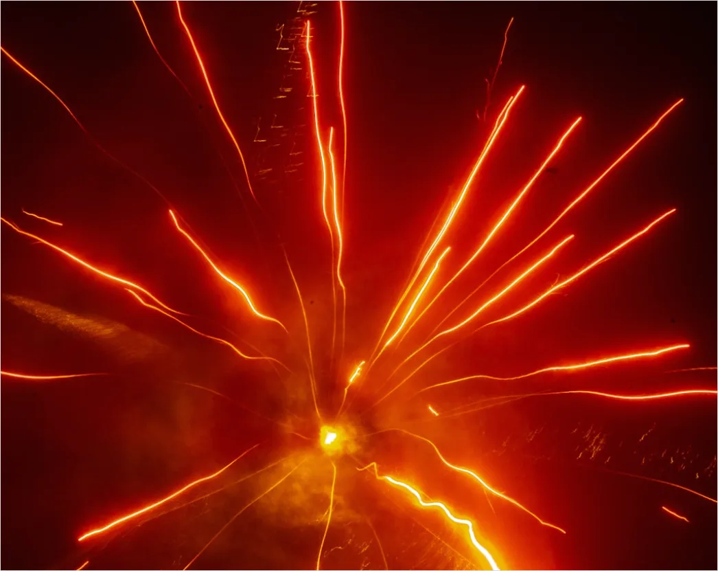 Detail Silvester Feuerwerk Nachthimmel Bunt Explosion Number 5