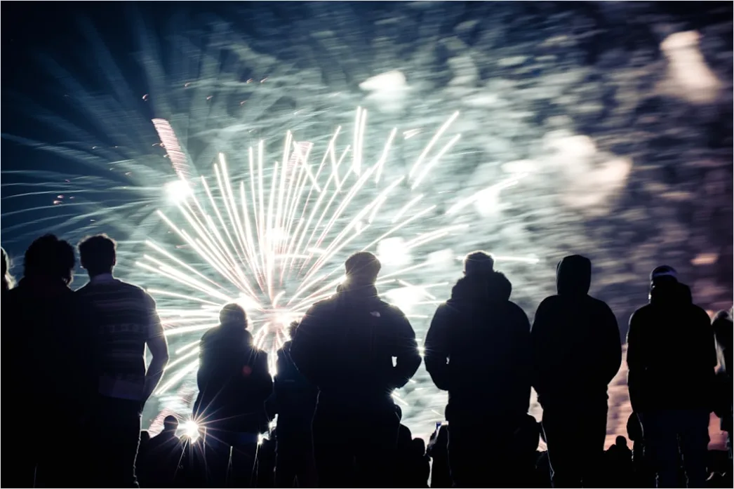 Detail Silvester Outdoor Feuerwerk Menschenmenge Number 20