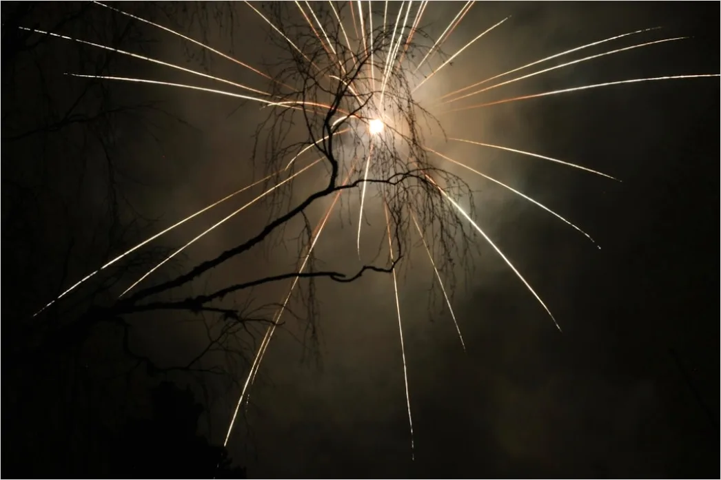 Detail Silvester Raketen Feuerwerk Nachthimmel Number 13