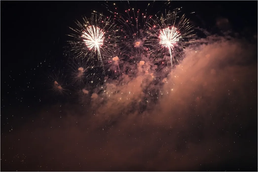 Detail Silvester Raketen Feuerwerk Nachthimmel Number 15