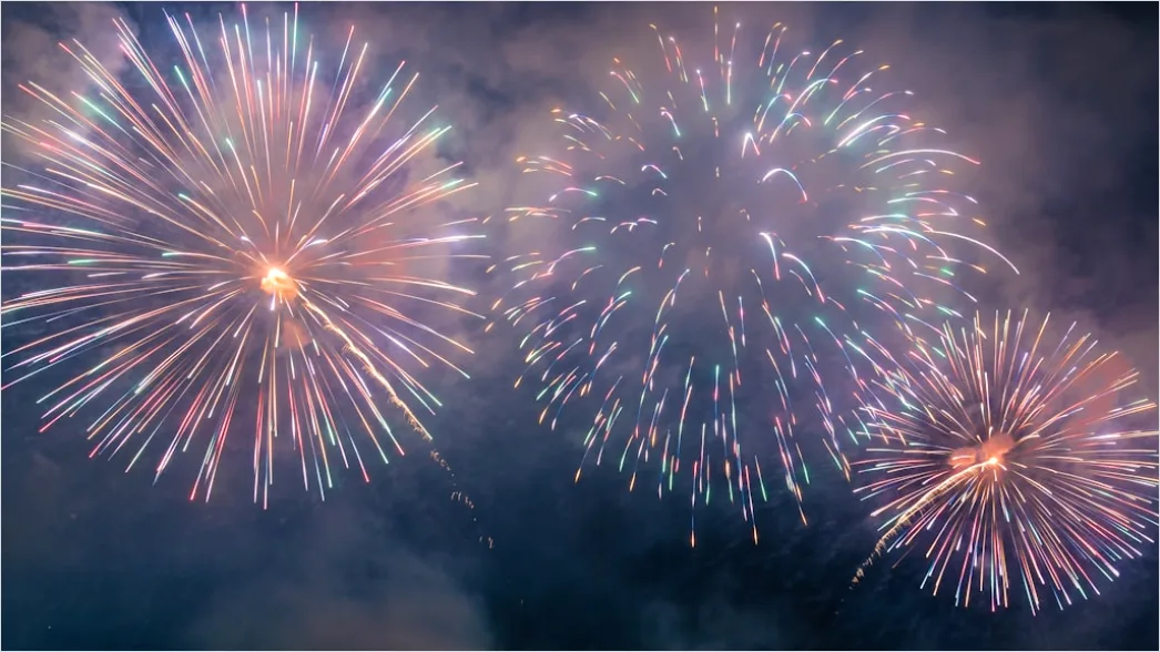 Detail Silvester Raketen Feuerwerk Nachthimmel Number 9