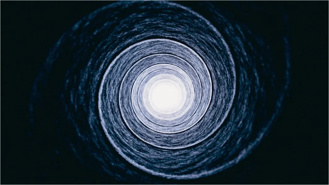 Detail Spirale Fraktal Abstrakt Hintergrund Dunkel Number 2