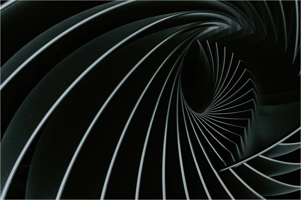 Detail Spirale Fraktal Abstrakt Hintergrund Dunkel Number 7