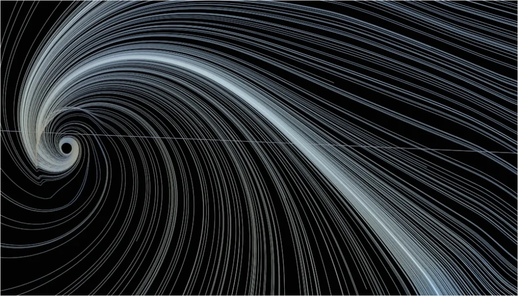 Detail Spirale Fraktal Abstrakt Hintergrund Dunkel Number 9