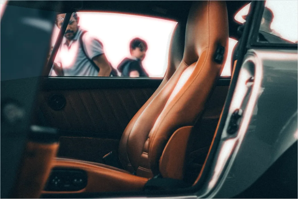 Detail Sport Car Bucket Seat Interior Close Up Number 14