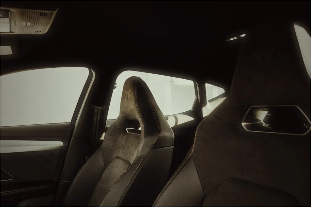Detail Sport Car Bucket Seat Interior Close Up Number 17