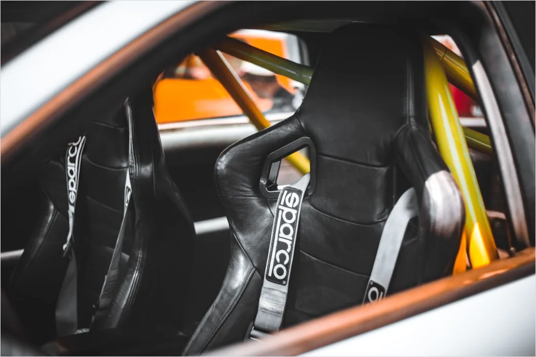 Detail Sport Car Bucket Seat Interior Close Up Number 6