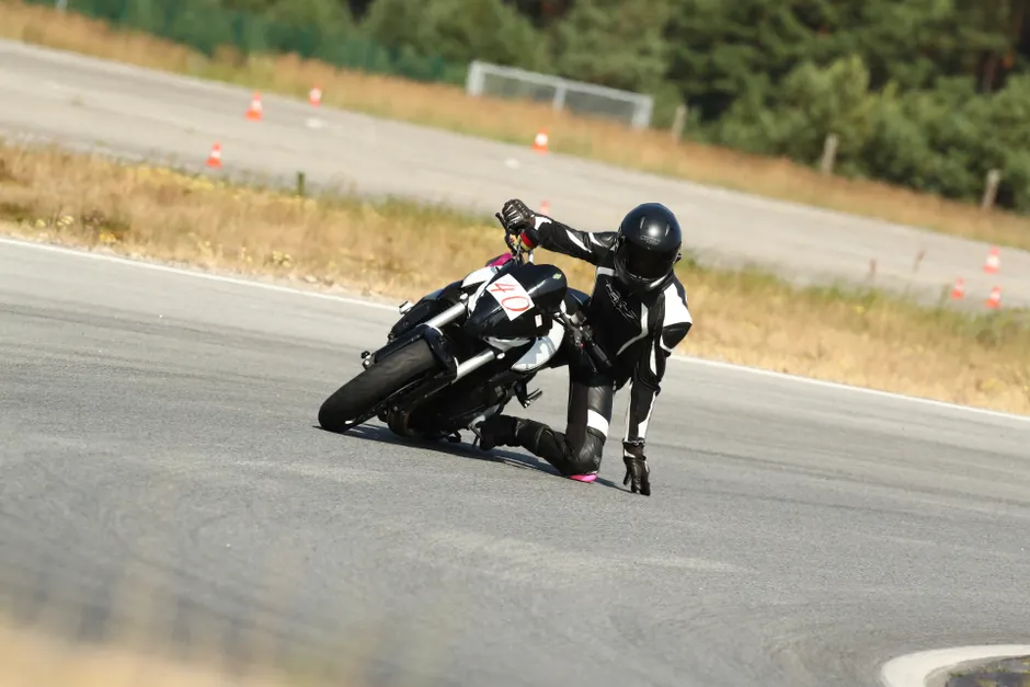 Detail Sport Motorcycle Leaning Corner Track Action Number 2