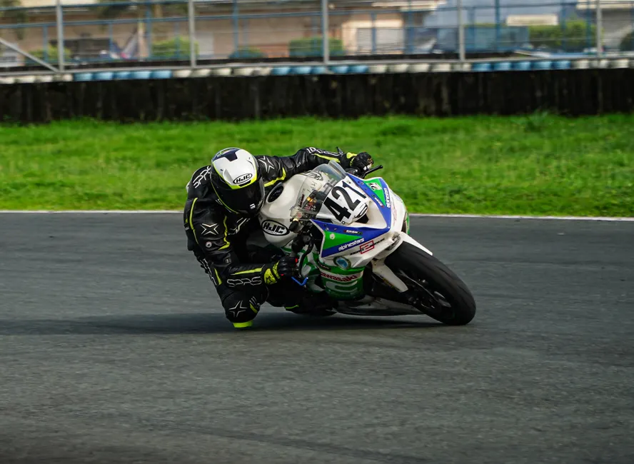 Detail Sport Motorcycle Leaning Corner Track Action Number 14