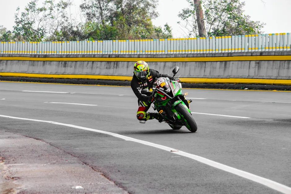 Detail Sport Motorcycle Leaning Corner Track Action Number 16