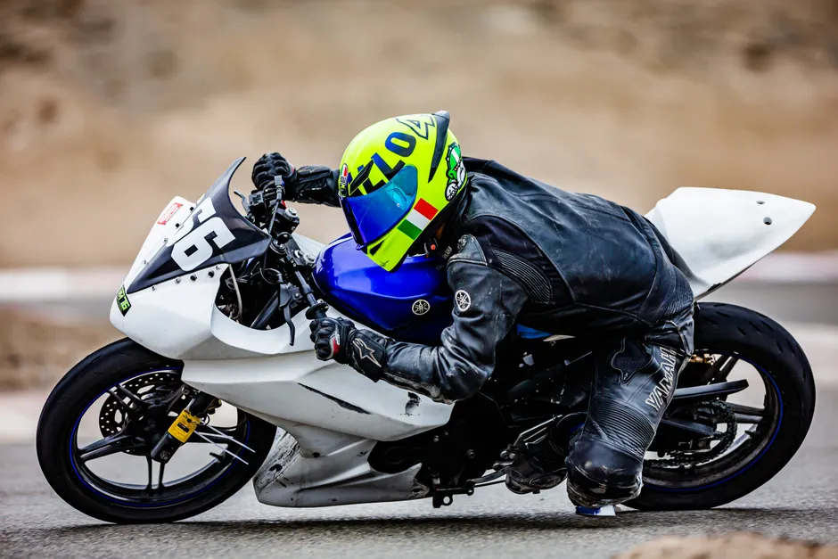 Detail Sport Motorcycle Leaning Corner Track Action Number 18