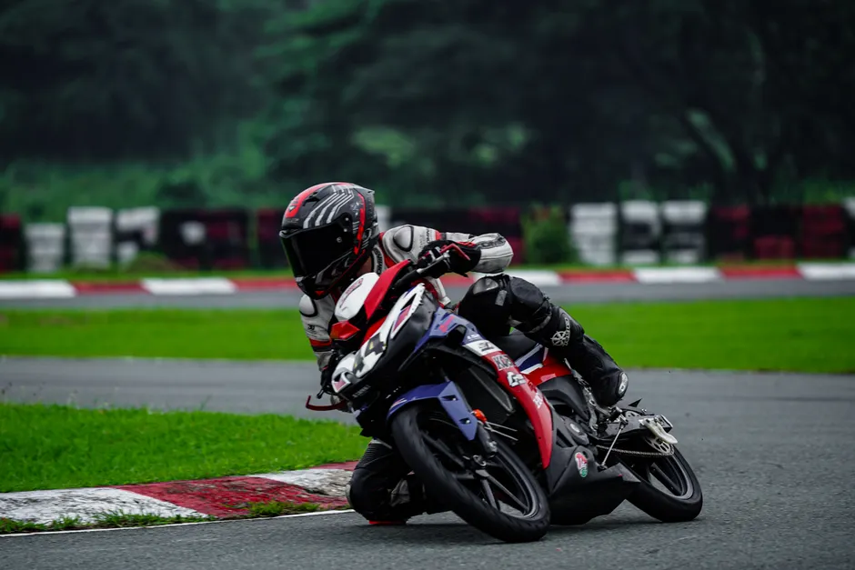 Detail Sport Motorcycle Leaning Corner Track Action Number 20