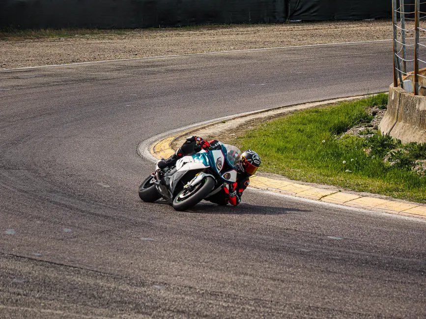Detail Sport Motorcycle Leaning Corner Track Action Number 9