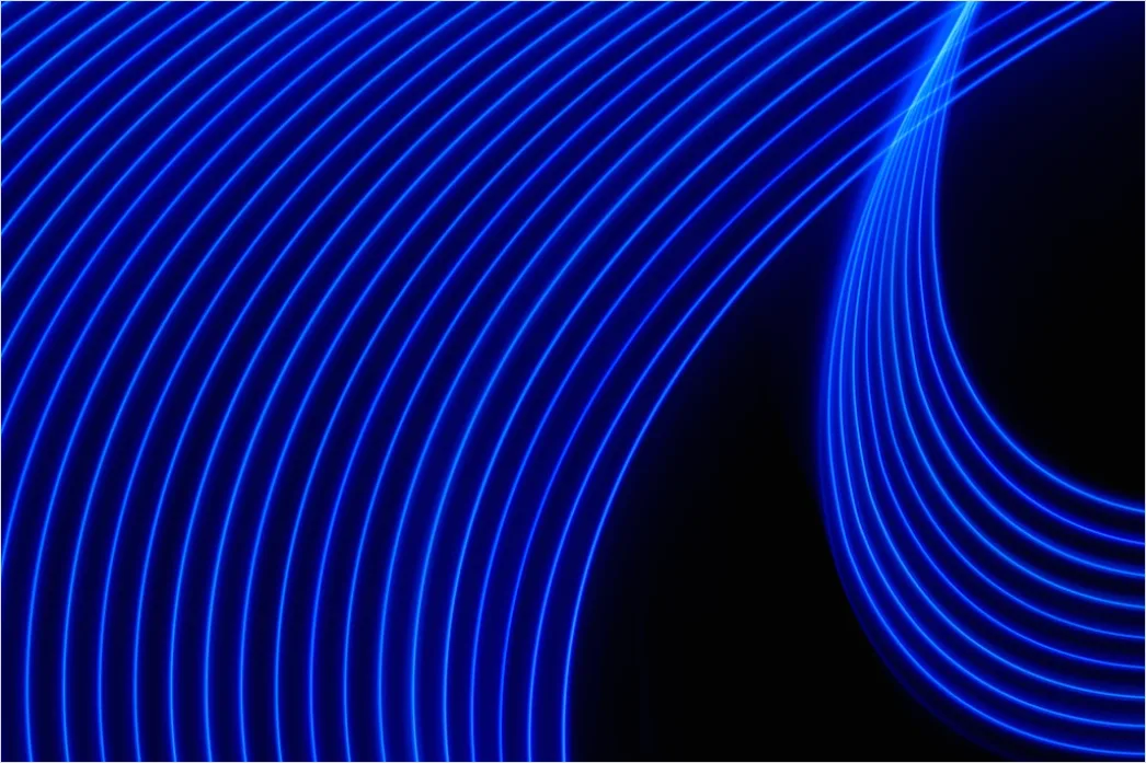 Detail Technologie Abstraktion Hintergrund Blau Neon Glühen Number 9