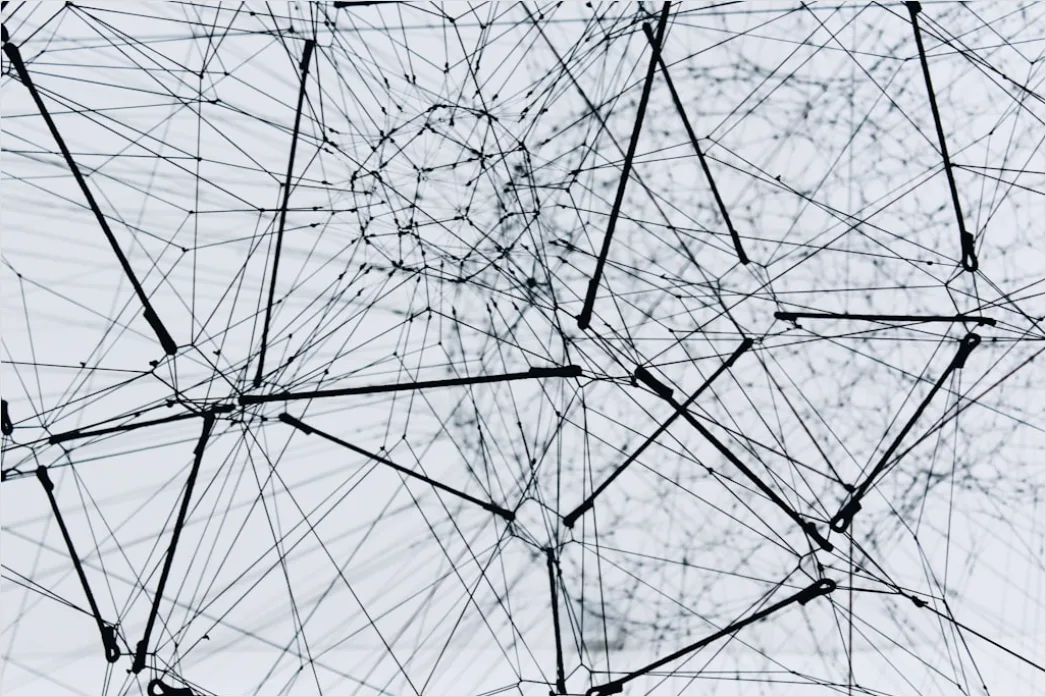Detail Technologie Hintergrund Abstrakt Verbunden Linien Number 9