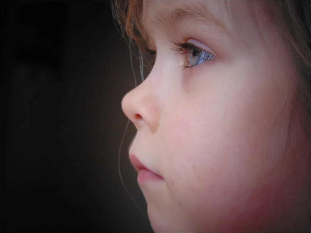 Detail Toddler Portrait Curious Expression Close Up Number 13