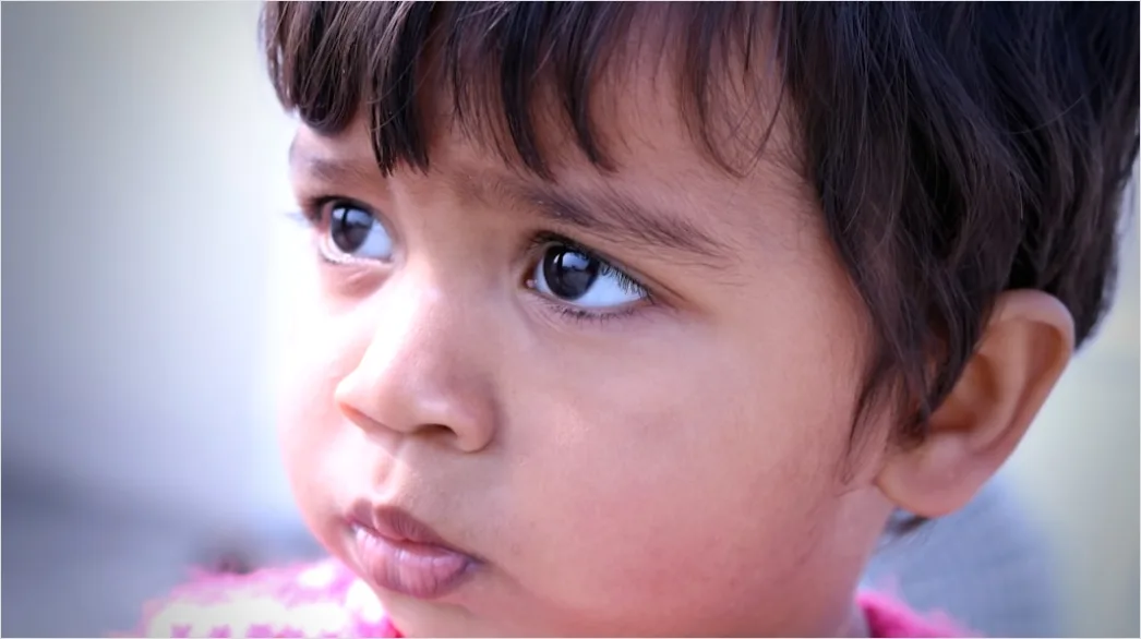 Detail Toddler Portrait Curious Expression Close Up Number 8