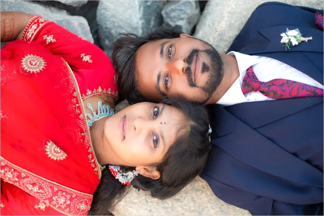 Detail Traditional Wedding Attire Portrait Couple Close Up Number 3