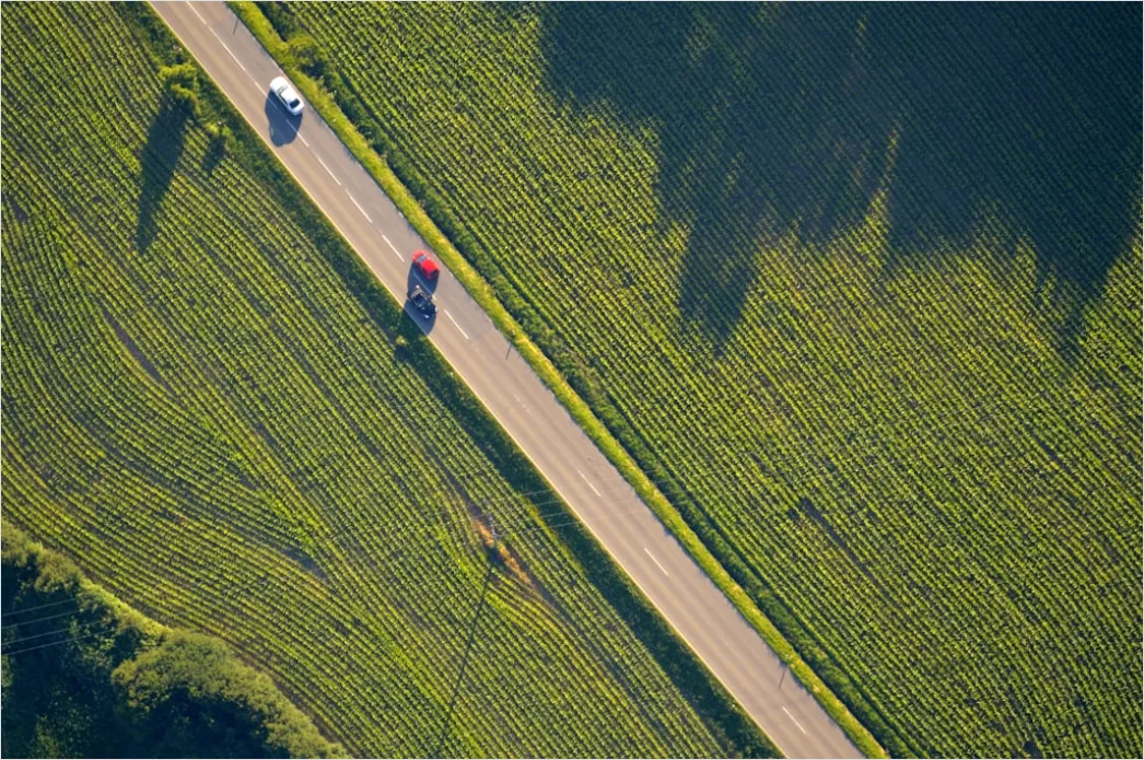 Detail Truck Convoy Highway Freight Transport Aerial Number 17